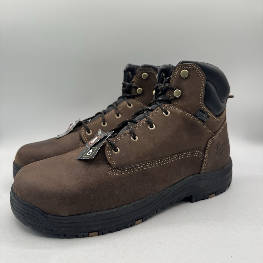 Danner Caliper 6" Boots Men's Size 13 D Brown Leather Aluminum Toe